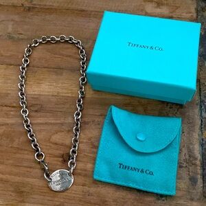 Tiffany sterling silver choker necklace